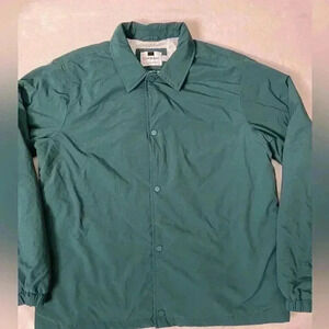 Topman Green Nylon Material Jacket Size L